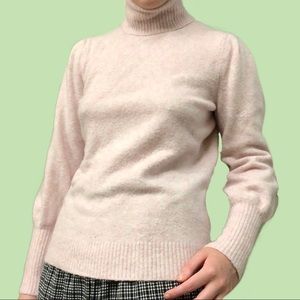 J. Crew Light Pink Turtleneck Sweater